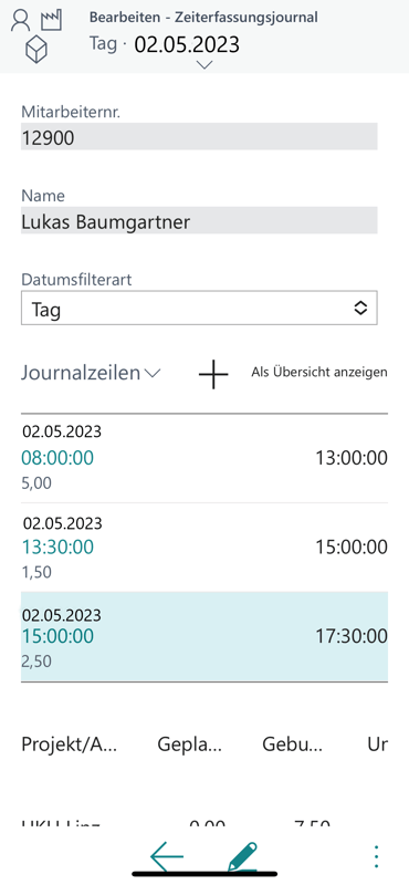 Zeiterfassungs App