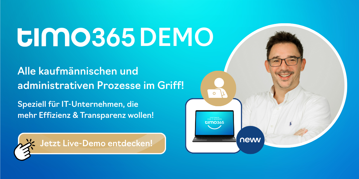 Live-Demo timo365: Die ERP-Software für IT-Dienstleister