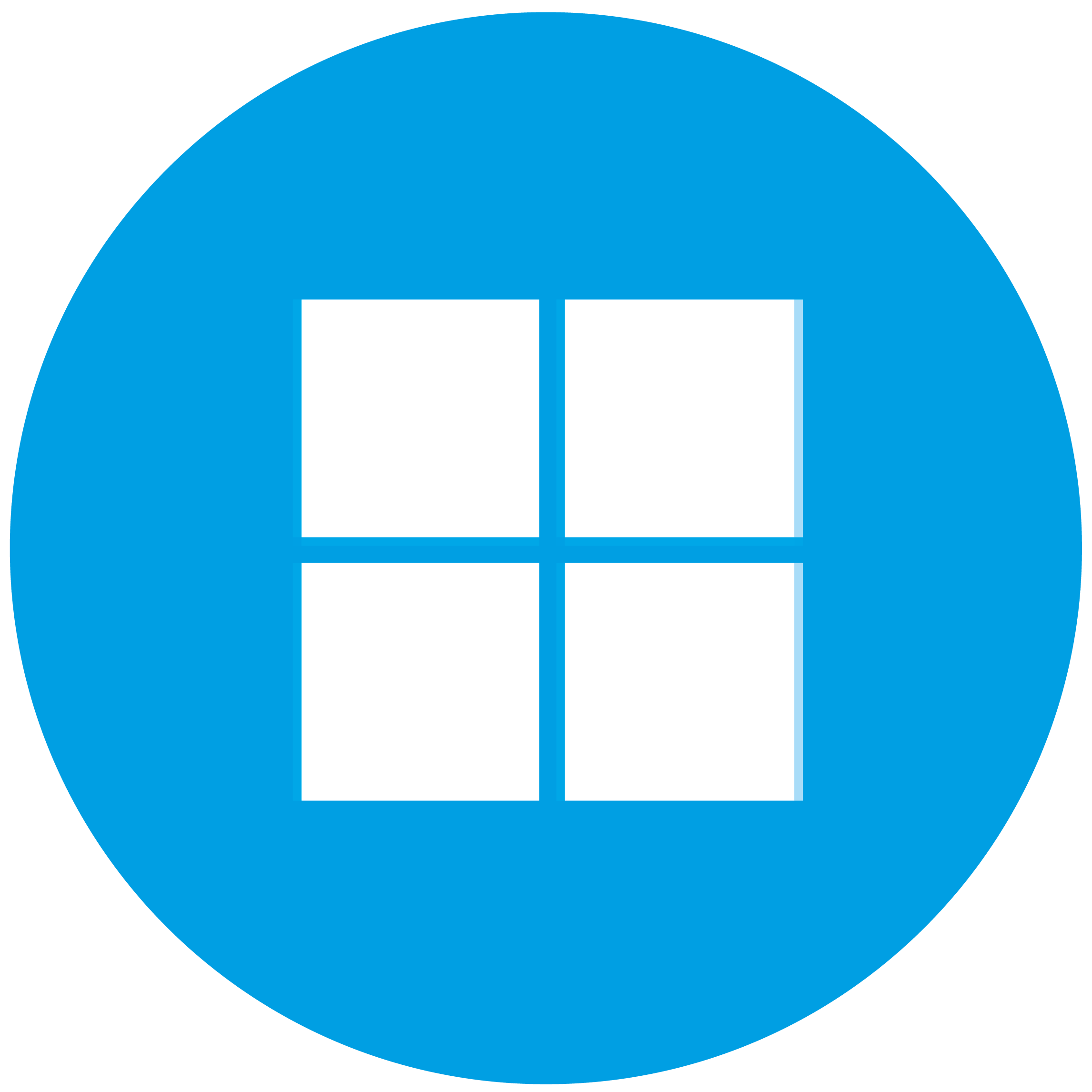 Icon mit Microsoft Logo - steht für Microsoft-Basis und -Integration der Business Lösung ingo365